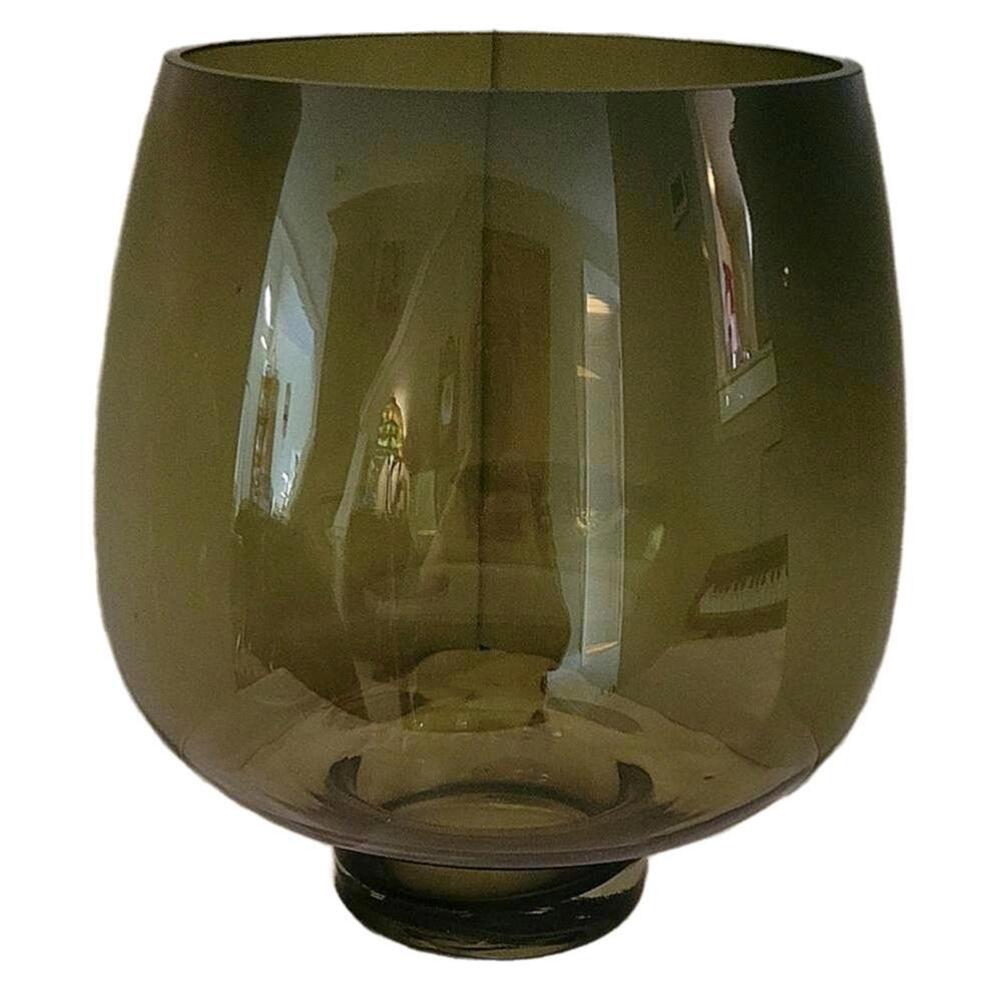 Vintage Green Large Glass Vase • Winston Flowers.No chips or cracks